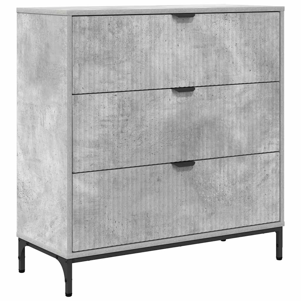 Kreveta Betonski sivi 79,5 x 33 x 82 cm Konstruirano drvo