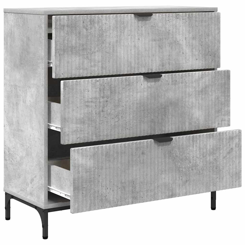 Kreveta Betonski sivi 79,5 x 33 x 82 cm Konstruirano drvo