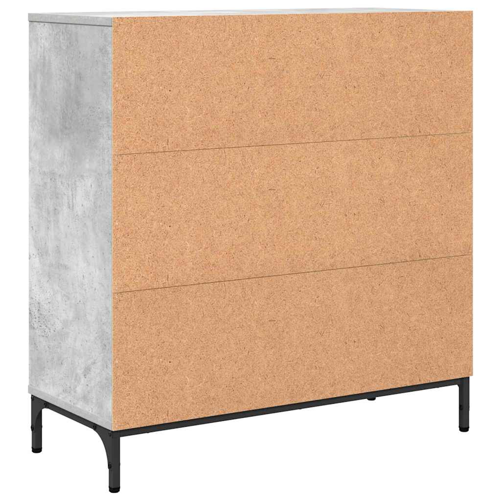 Kreveta Betonski sivi 79,5 x 33 x 82 cm Konstruirano drvo