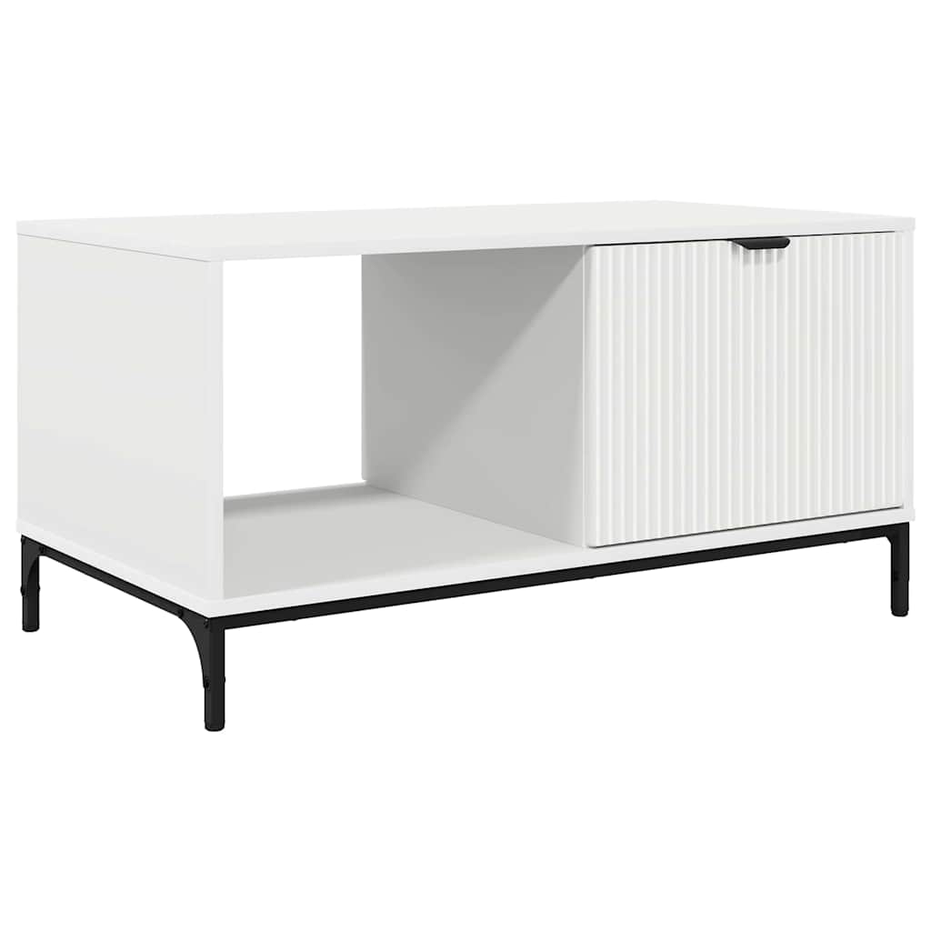 Kava Stol s ladicama Bijelo 90 x 49 x 46 cm Konstruirano drvo