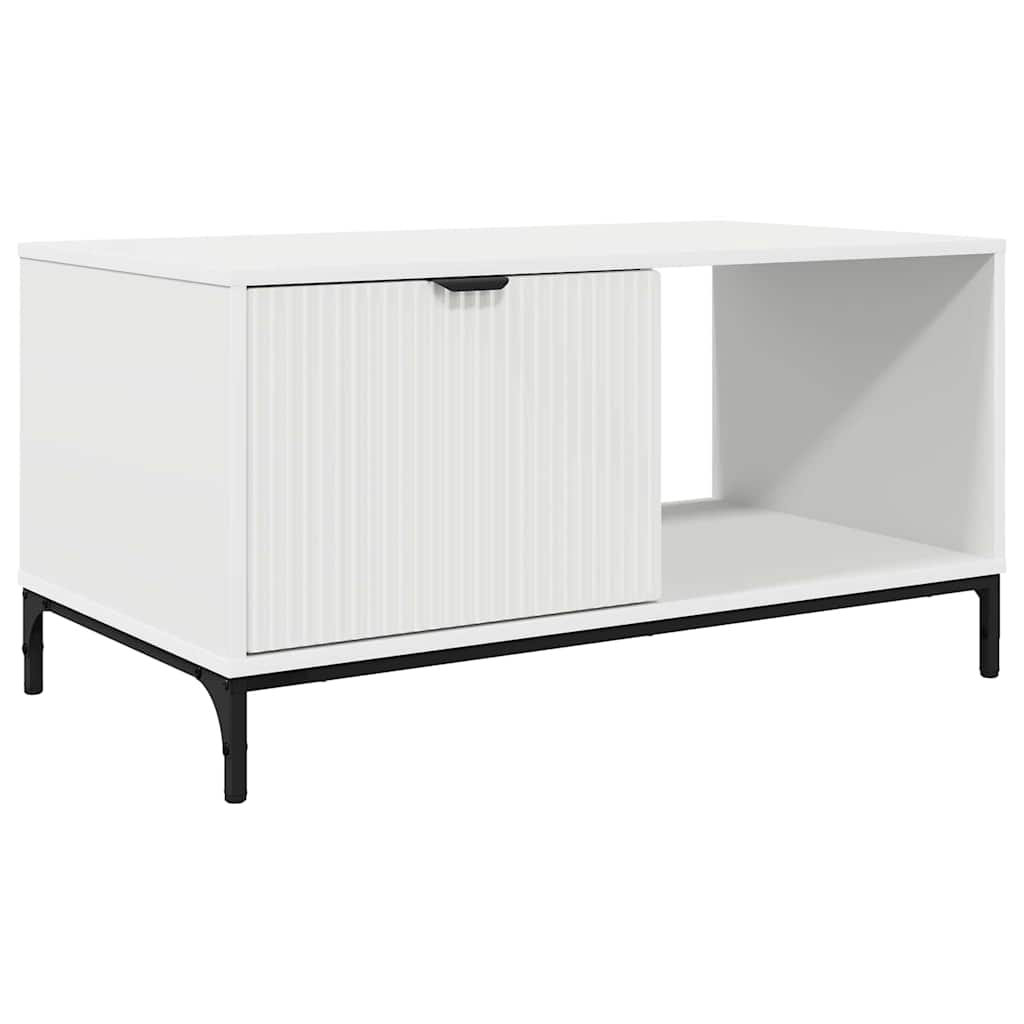 Kava Stol s ladicama Bijelo 90 x 49 x 46 cm Konstruirano drvo