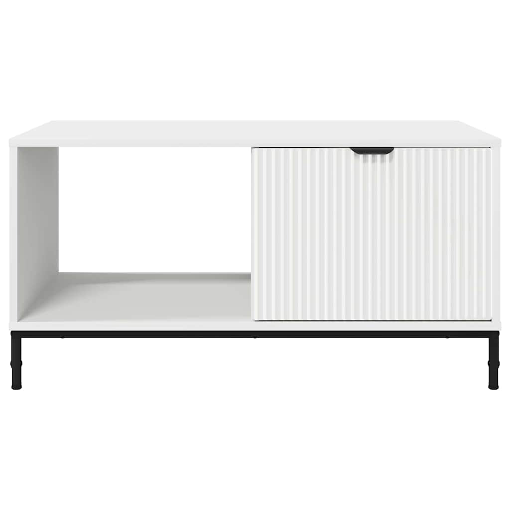 Kava Stol s ladicama Bijelo 90 x 49 x 46 cm Konstruirano drvo