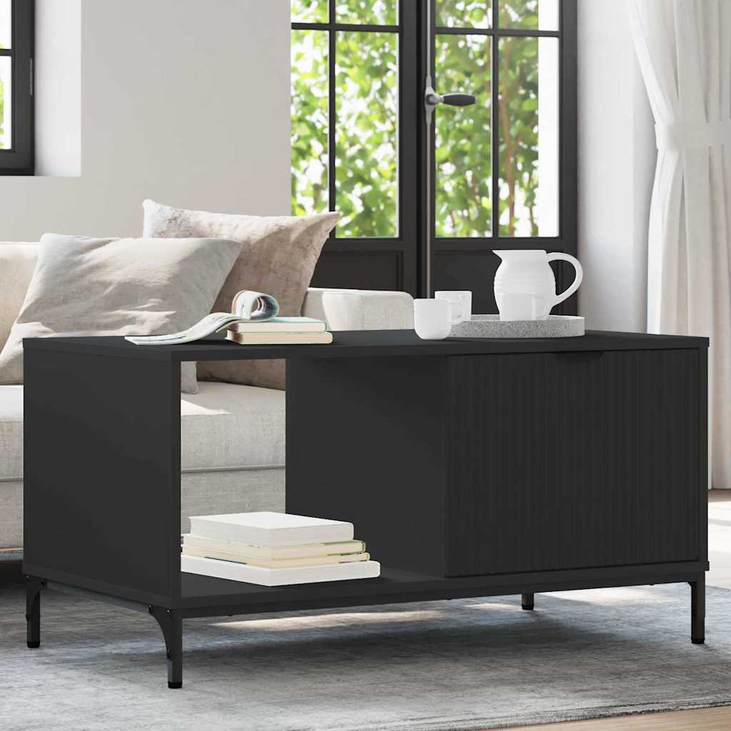 Kava Stol Crni hrast 90 x 49 x 46 cm Konstruirano drvo