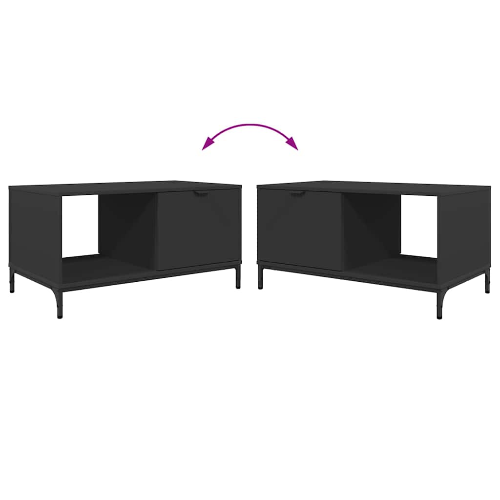 Kava Stol Crni hrast 90 x 49 x 46 cm Konstruirano drvo