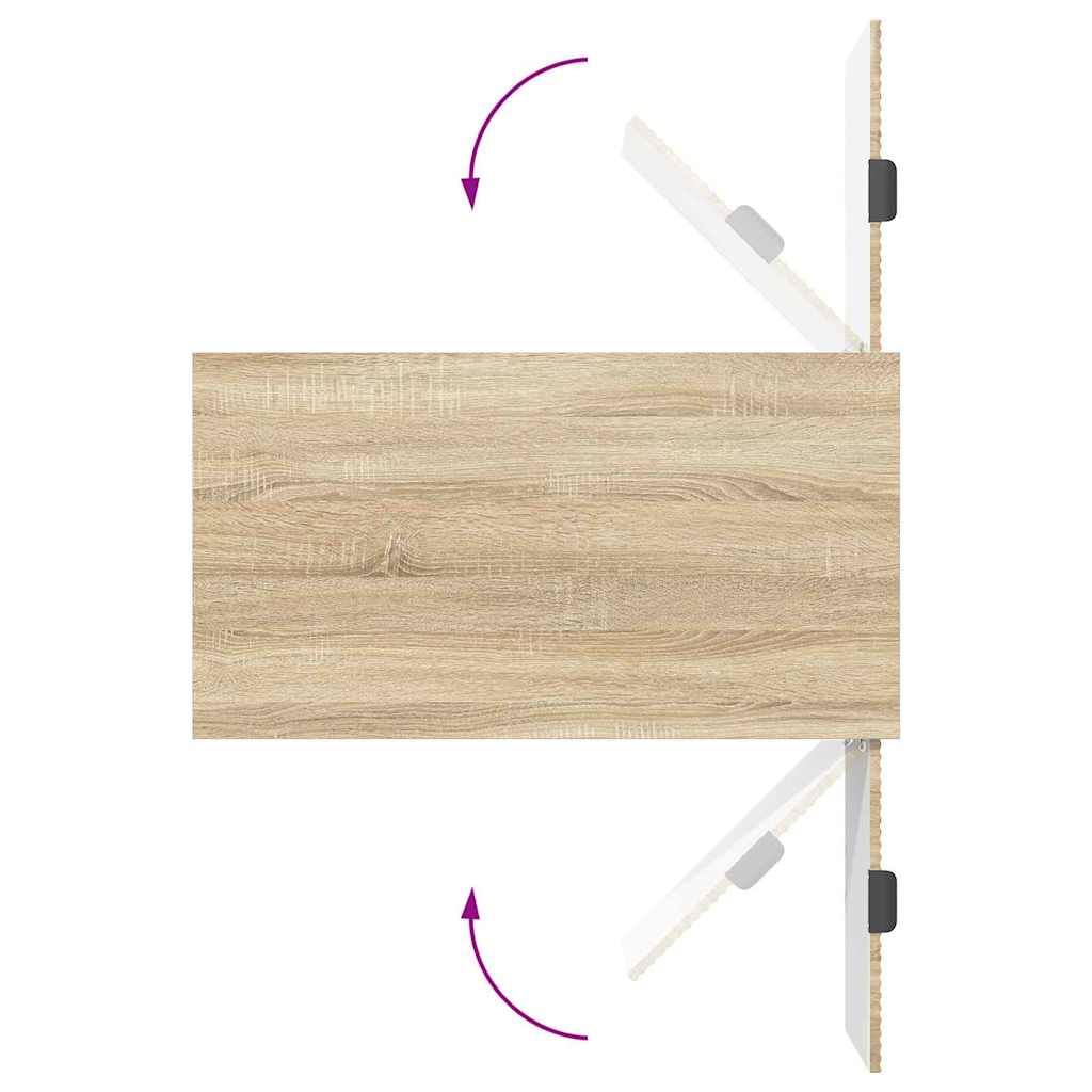 Kava Stol Sonoma hrast 90 x 49 x 46 cm Konstruirano drvo