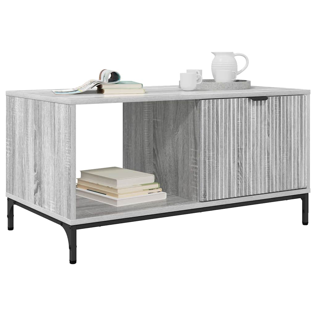 Kava Stol Siva Sonoma 90 x 49 x 46 cm Konstruirano drvo