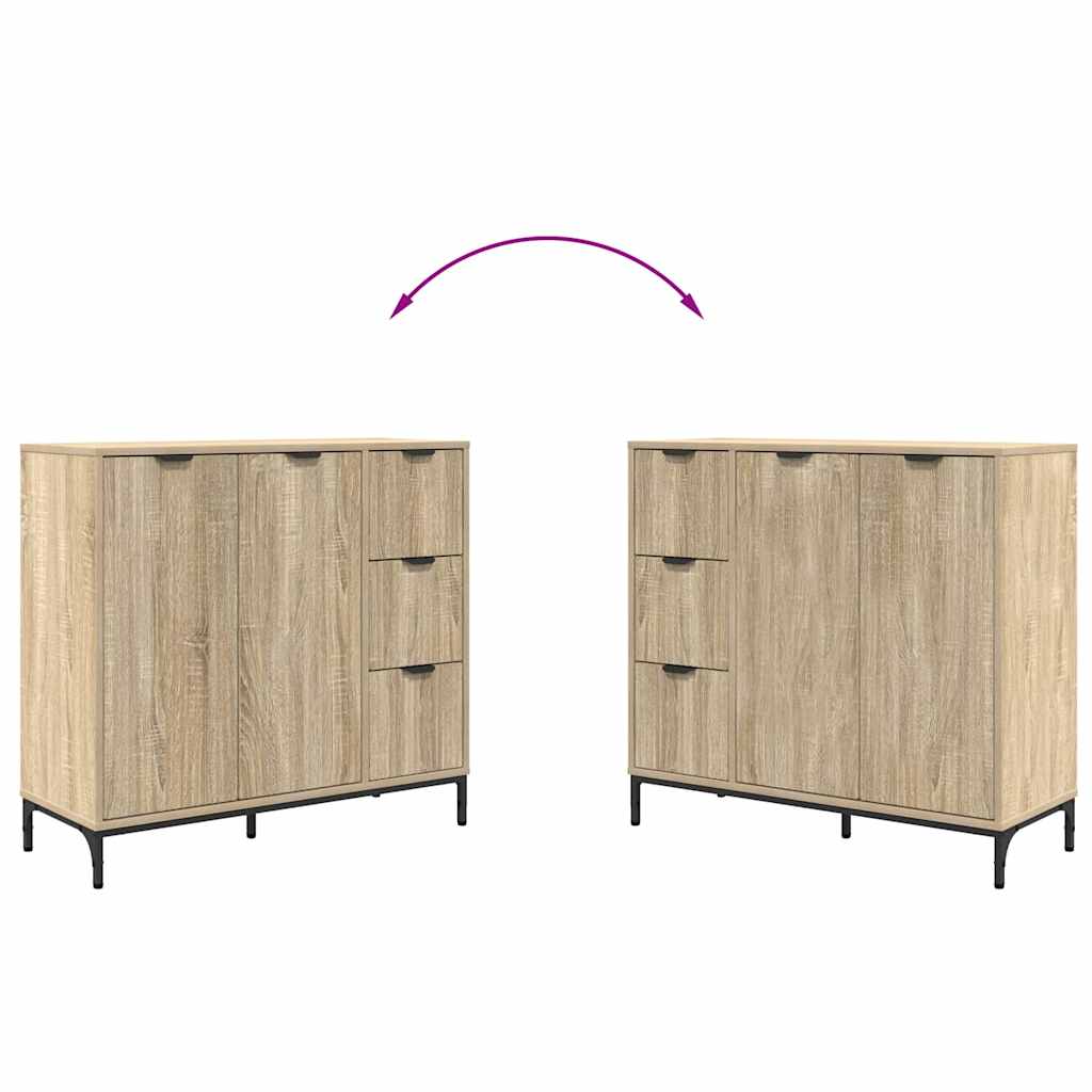 Kreveta Sonoma hrast 89,5 x 33 x 82 cm Konstruirano drvo