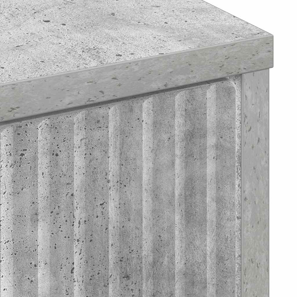 Kreveta Betonski sivi 89,5 x 33 x 82 cm Konstruirano drvo