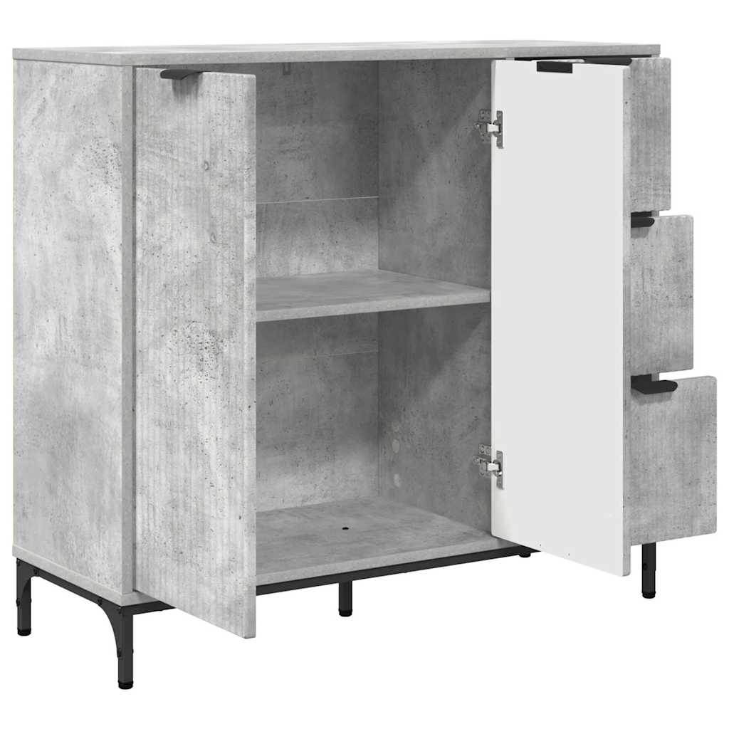 Kreveta Betonski sivi 89,5 x 33 x 82 cm Konstruirano drvo