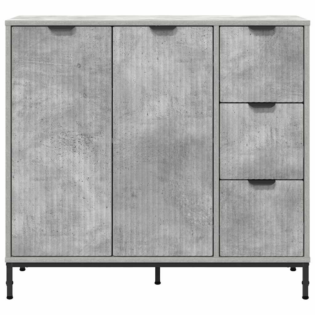Kreveta Betonski sivi 89,5 x 33 x 82 cm Konstruirano drvo