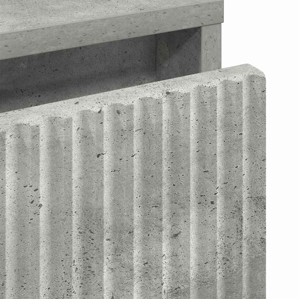 Noćni ormarić Beton siva 63.5 x 36 x 61 cm Konstruirano drvo