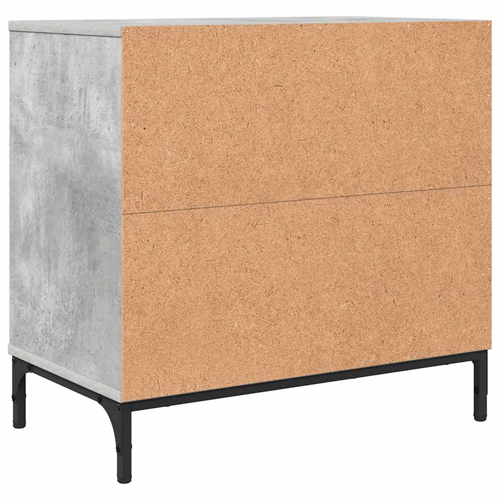Noćni ormarić Beton siva 63.5 x 36 x 61 cm Konstruirano drvo