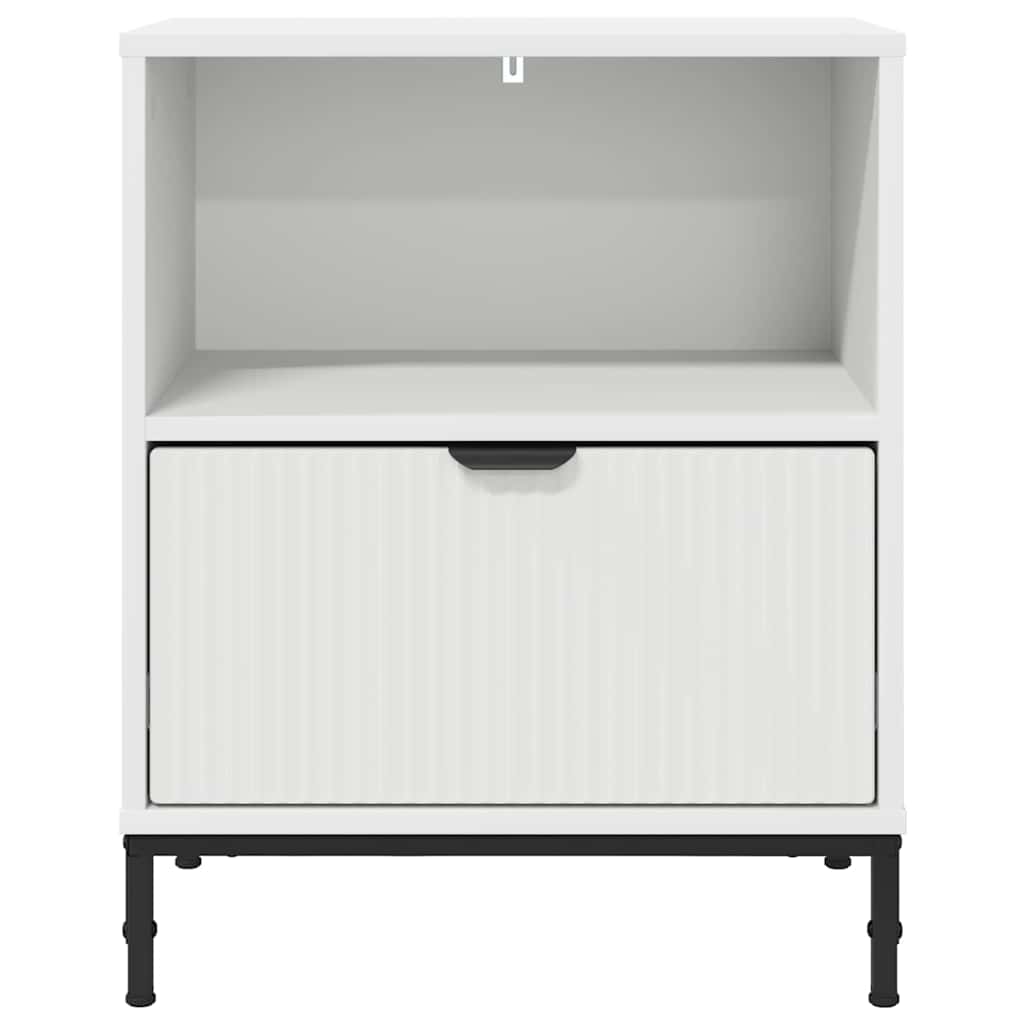 Noćni ormar s ladicama Bijelo 49 x 36 x 61 cm Konstruirano drvo