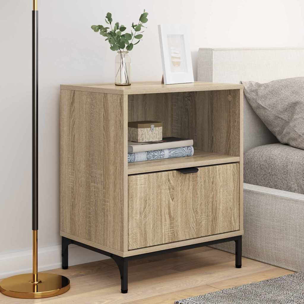 Noćni ormar s ladicama 2 pcs sonoma hrast 49 x 36 x 61 cm