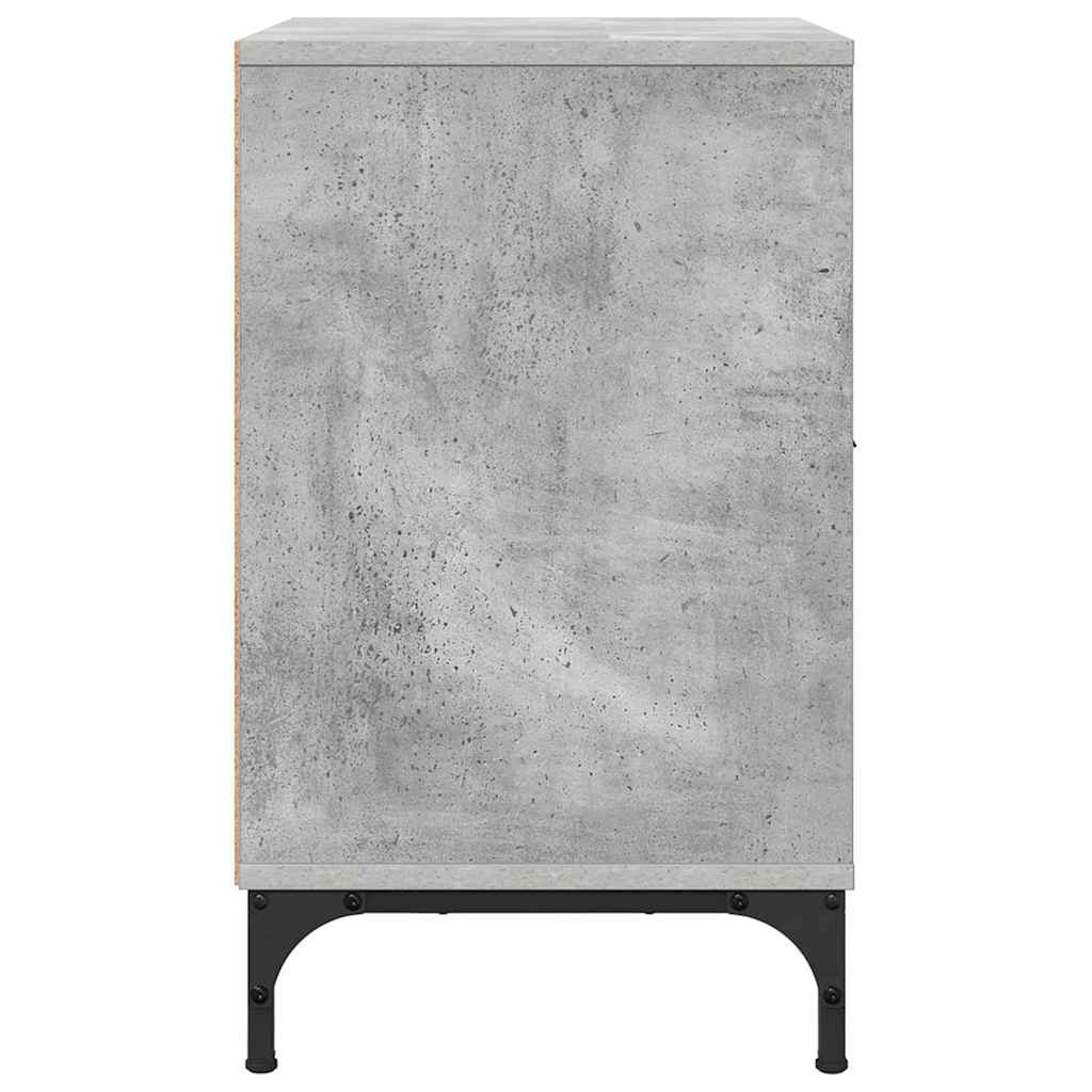 Noćni ormar Beton siva 49 x 36 x 61 cm Konstruirano drvo