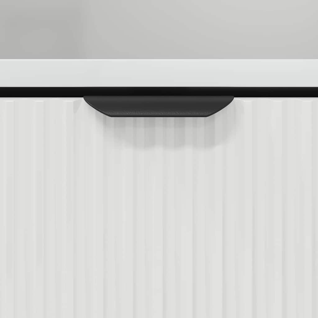 Noćni ormar 2 pcs Visoko sjajno bijela 49 x 36 x 61 cm