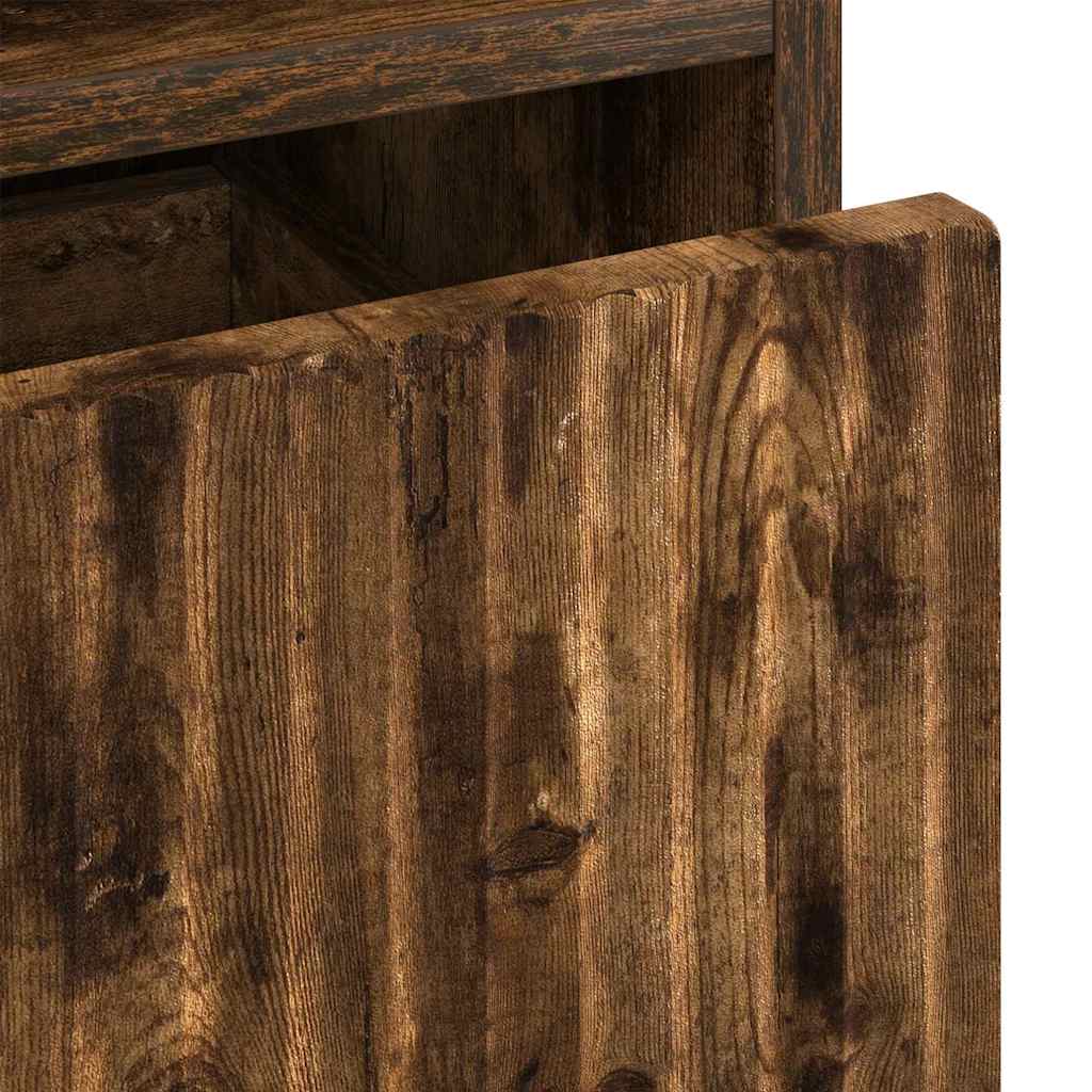 Noćni ormar s ladicama 2 pcs Dimljeni hrast 49 x 36 x 61 cm
