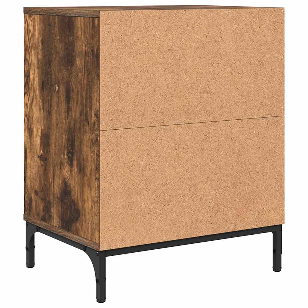 Noćni ormar s ladicama 2 pcs Dimljeni hrast 49 x 36 x 61 cm