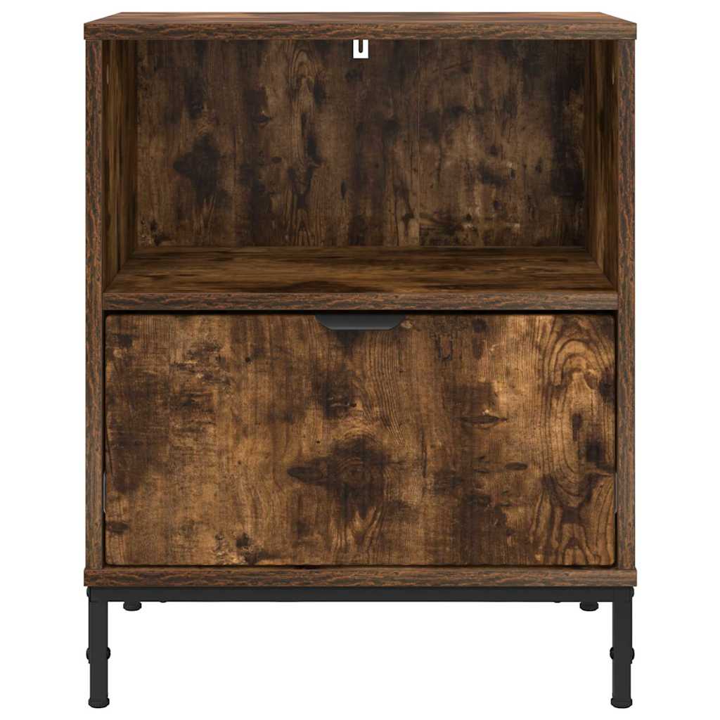 Noćni ormar s ladicama 2 pcs Dimljeni hrast 49 x 36 x 61 cm