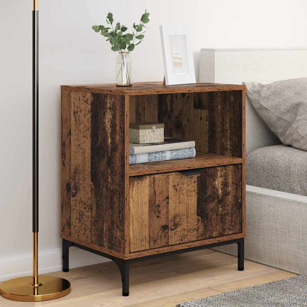 Noćni ormar 2 pcs Staro drvo 49 x 36 x 61 cm Konstruirano drvo