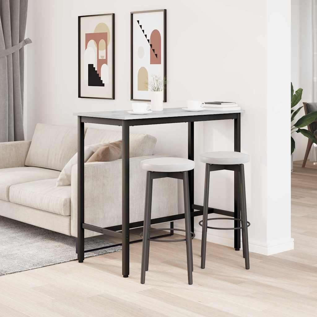 stol Siva Sonoma 100 x 50 x 90,5 cm Inženjerska drva i čelik