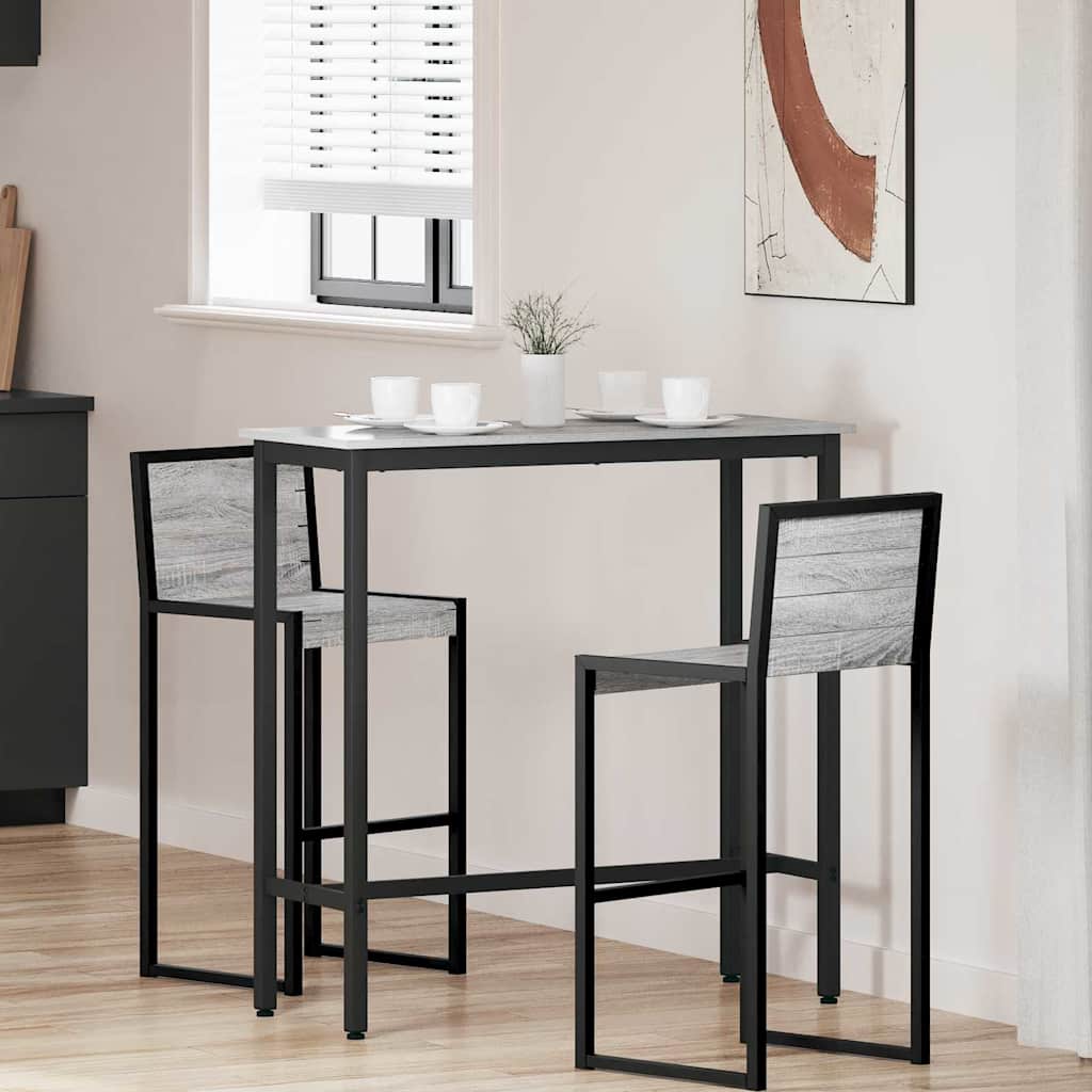 stol Siva Sonoma 100 x 40 x 100,5 cm Inženjerska drva i čelik