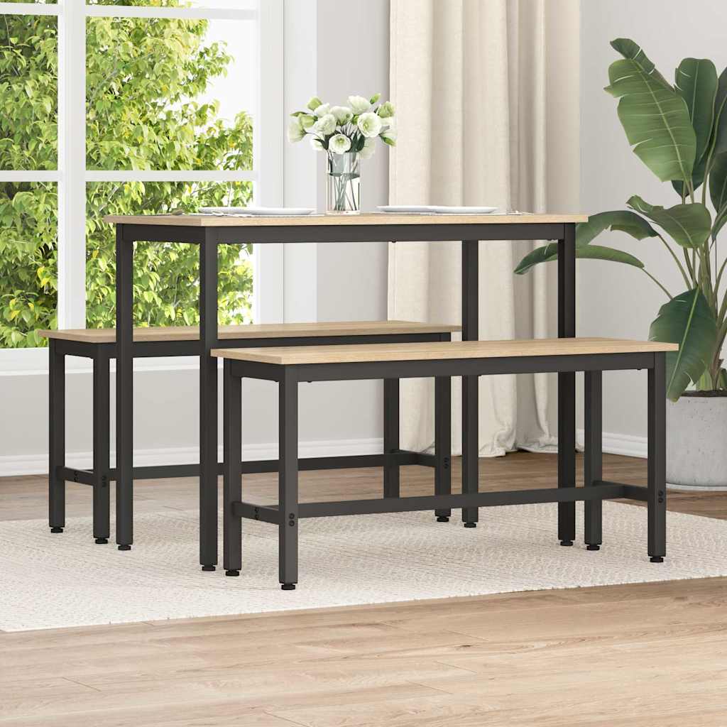 Klupa za blagovanje 2 pcs Sonoma hrast 100 x 32,5 x 48,5 cm