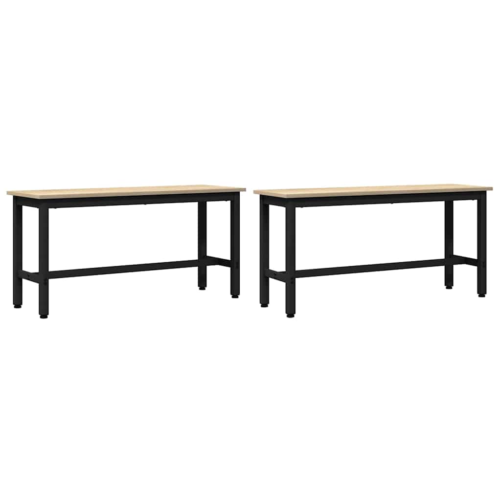Klupa za blagovanje 2 pcs Sonoma hrast 100 x 32,5 x 48,5 cm