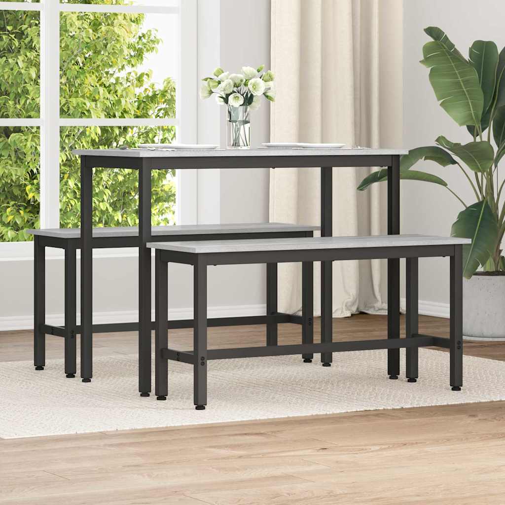 Klupa za blagovanje Siva Sonoma 100 x 32,5 x 48,5 cm