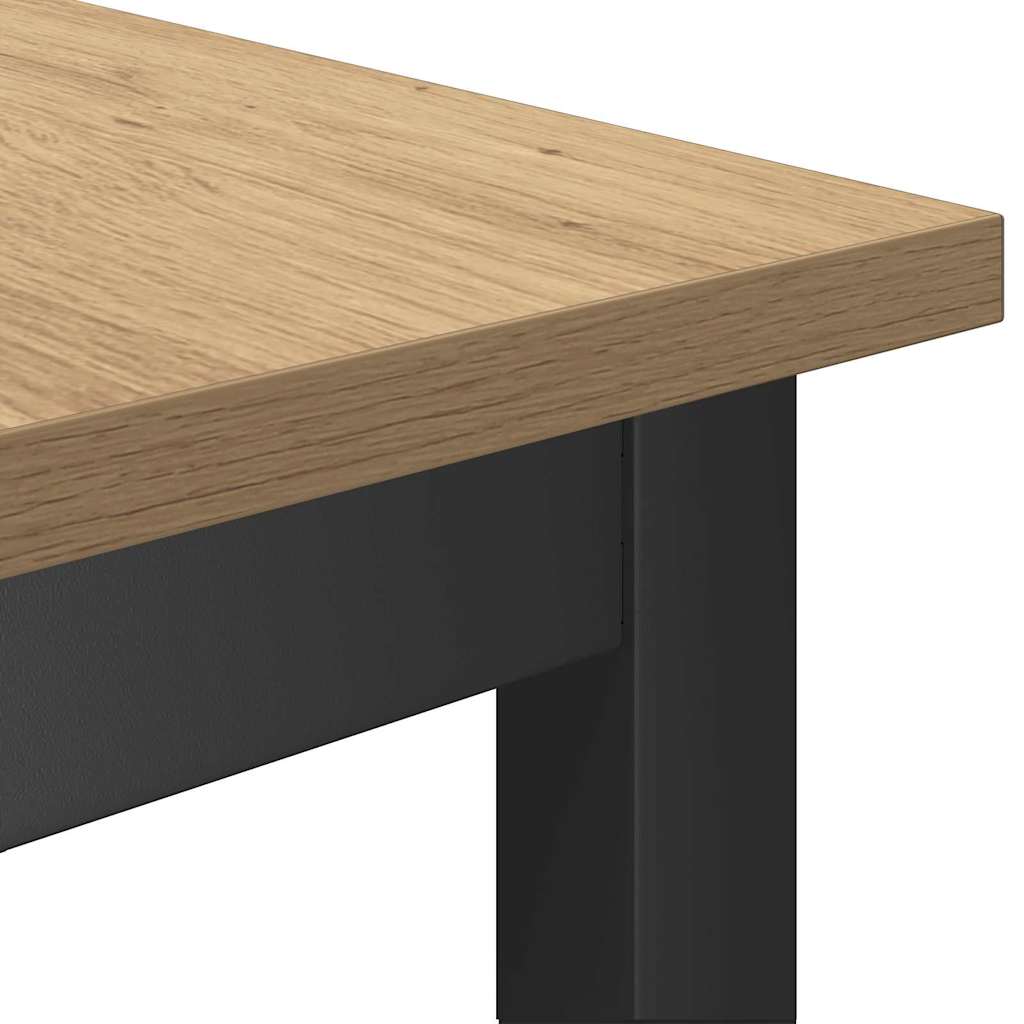 Klupa za blagovanje 2 pcs Umjetnički hrast 100 x 32,5 x 48,5 cm