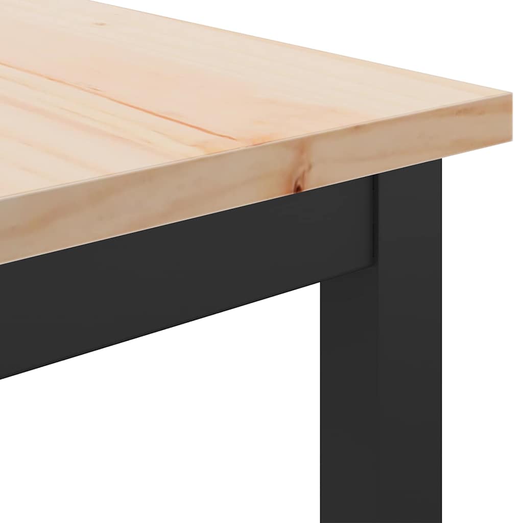 stol Prirodna 100 x 50 x 91 cm Inženjerska drva i čelik