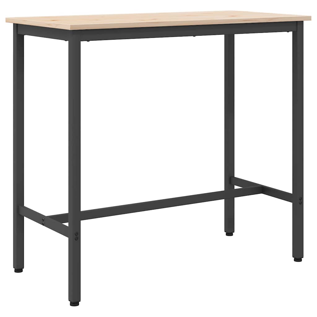 stol Prirodna 100 x 50 x 91 cm Inženjerska drva i čelik