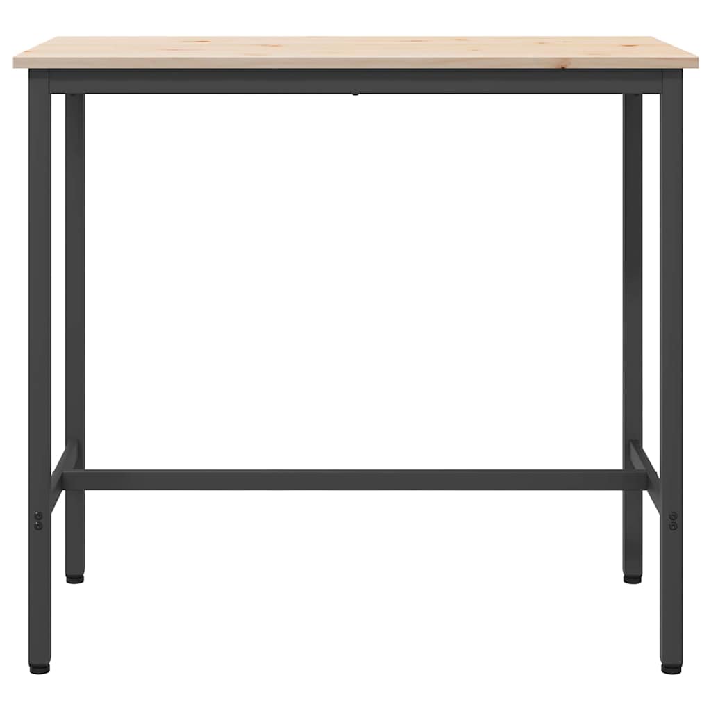 stol Prirodna 100 x 50 x 91 cm Inženjerska drva i čelik