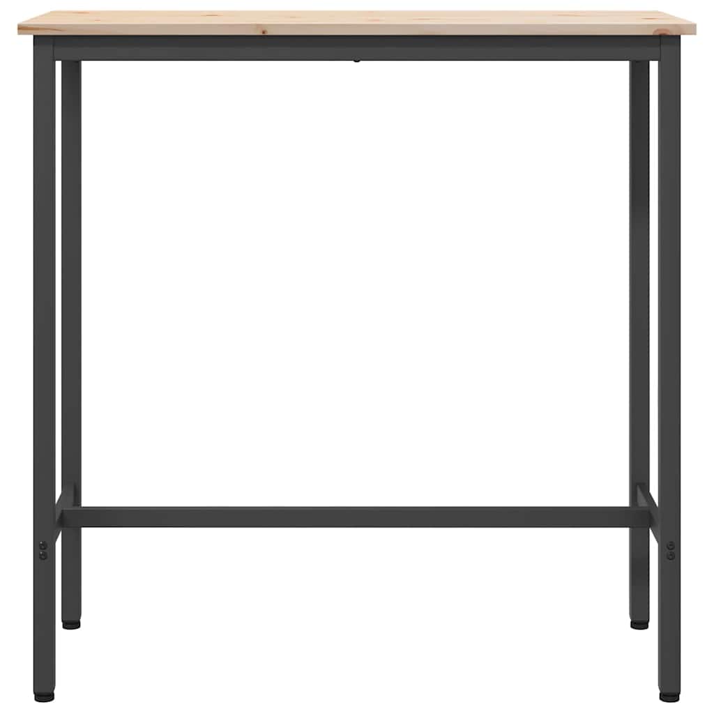 stol Prirodna 100 x 40 x 101 cm Inženjerska drva i čelik