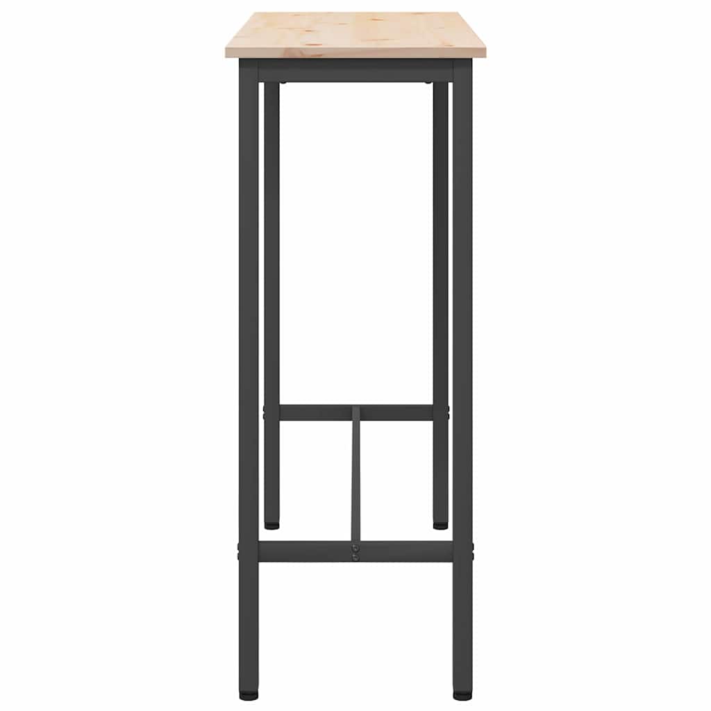 stol Prirodna 100 x 40 x 101 cm Inženjerska drva i čelik