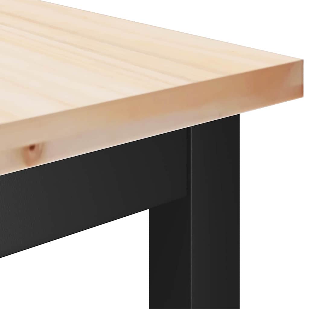 Klupa za blagovanje Prirodna 100 x 32,5 x 49 cm