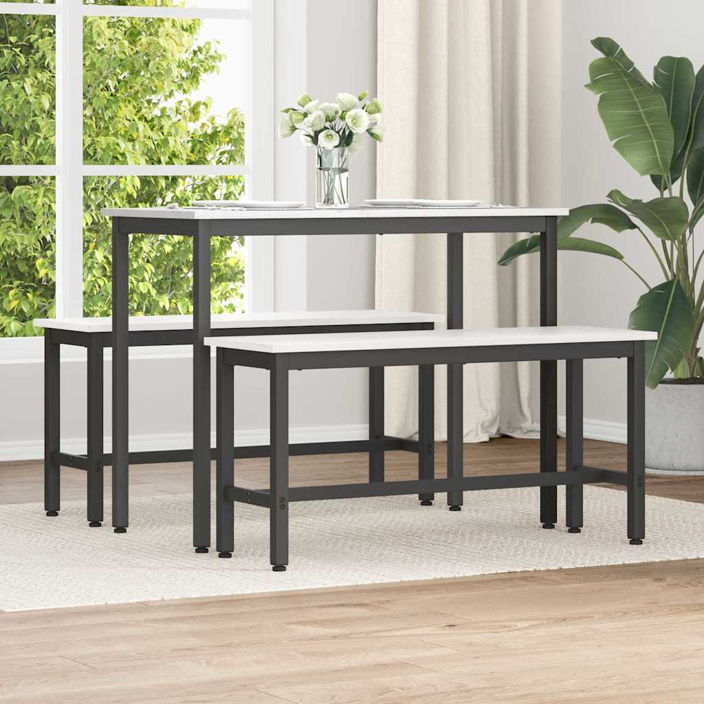 Klupa za blagovanje Bijelo 100 x 32,5 x 49 cm