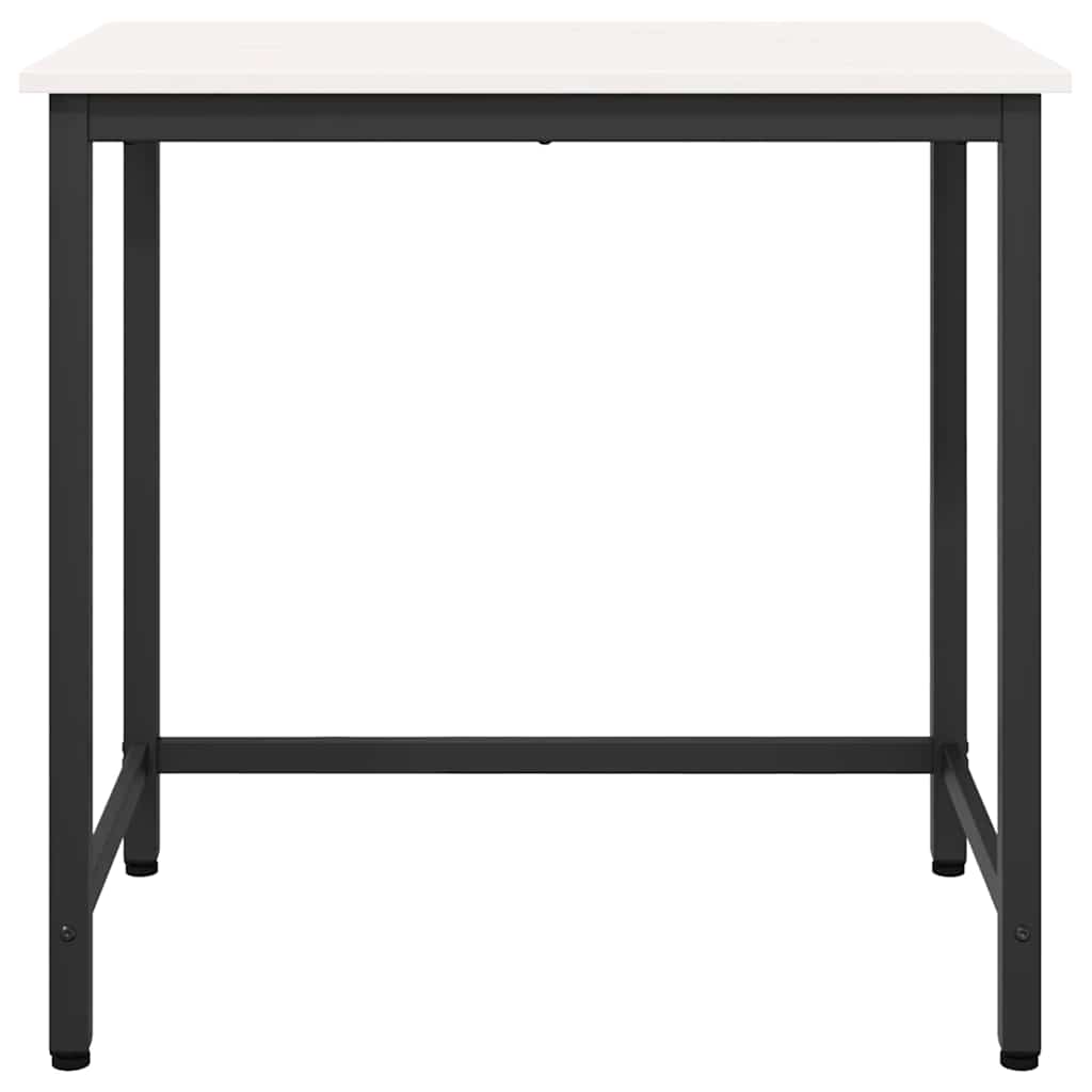 stol Bijelo 80 x 50 x 77 cm Inženjerska drva i čelik