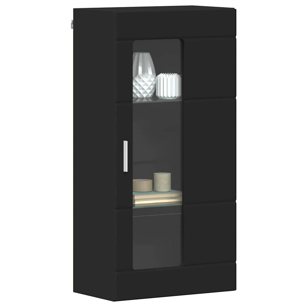 Drveni ormar s pohranom Crna 50 x 29 x 100 cm Konstruirano drvo