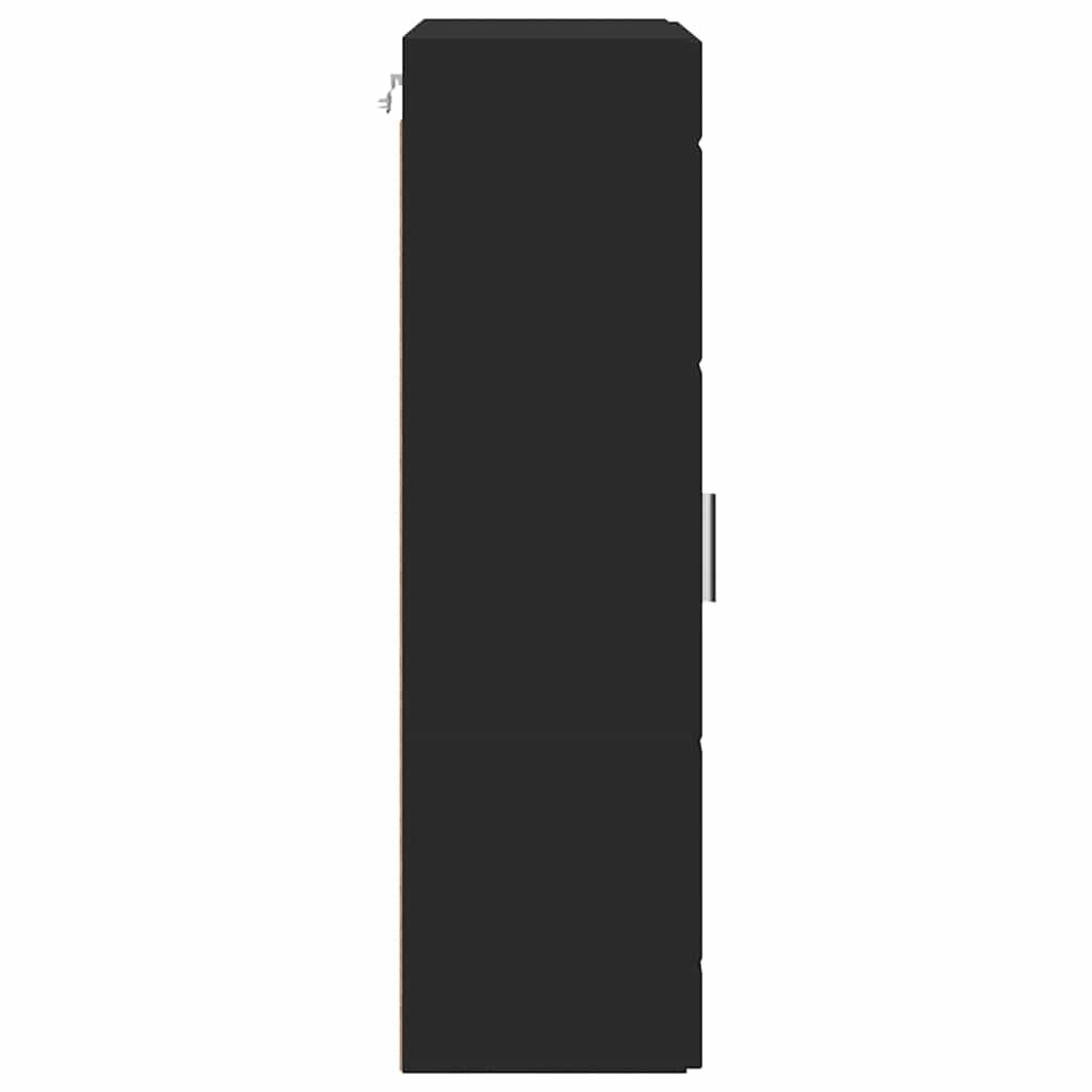 Drveni ormar s pohranom Crna 50 x 29 x 100 cm Konstruirano drvo