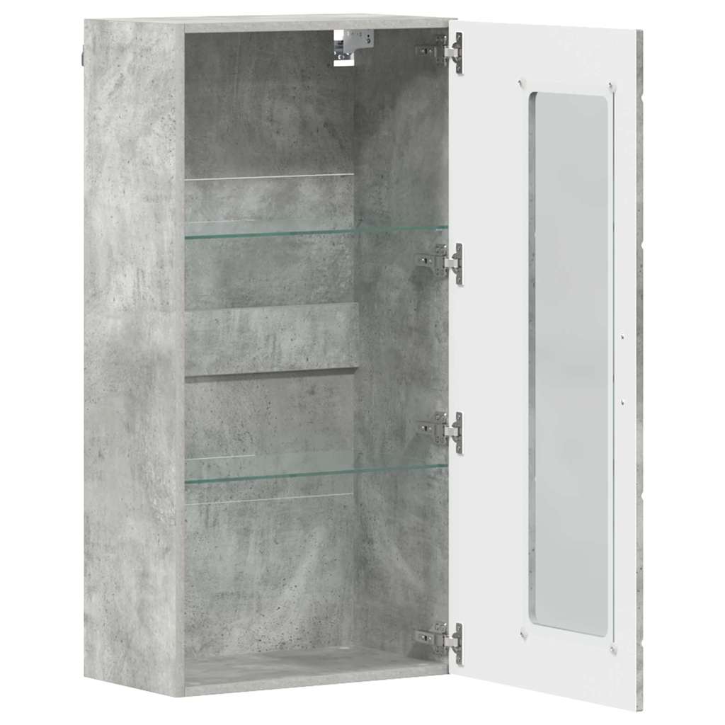 Drveni ormar Betonski sivi 50 x 29 x 100 cm Konstruirano drvo