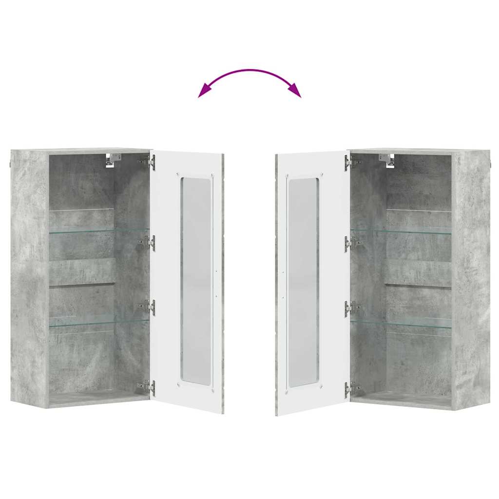 Drveni ormar Betonski sivi 50 x 29 x 100 cm Konstruirano drvo