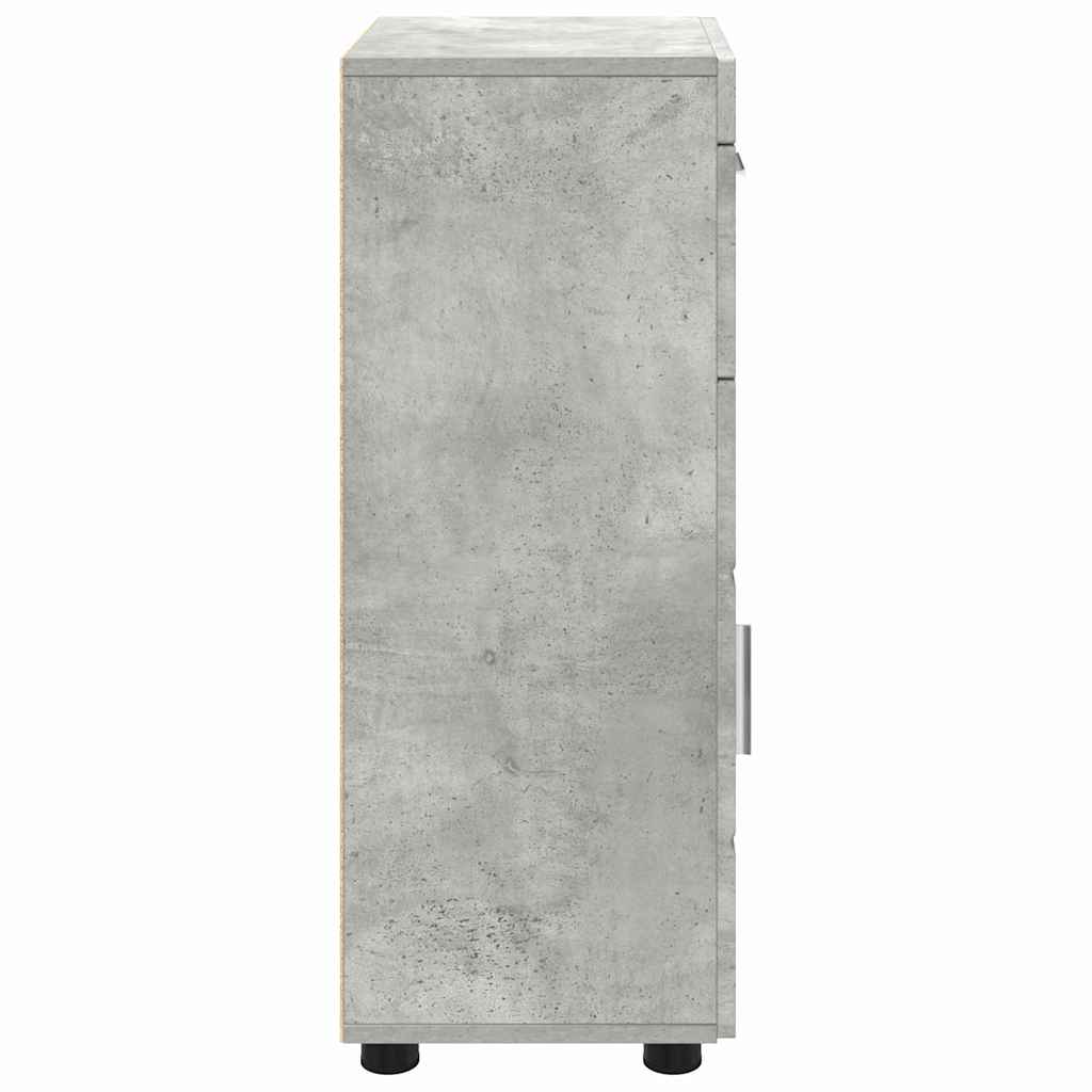 Drveni ormar Betonski sivi 50 x 29 x 100 cm Konstruirano drvo