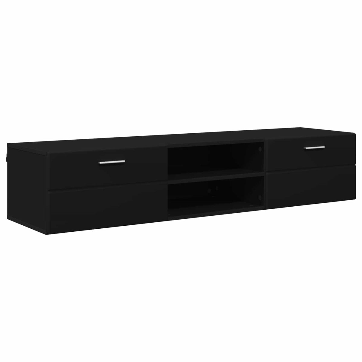 Drveni ormar s ladicama Crna 150 x 39 x 30 cm Konstruirano drvo