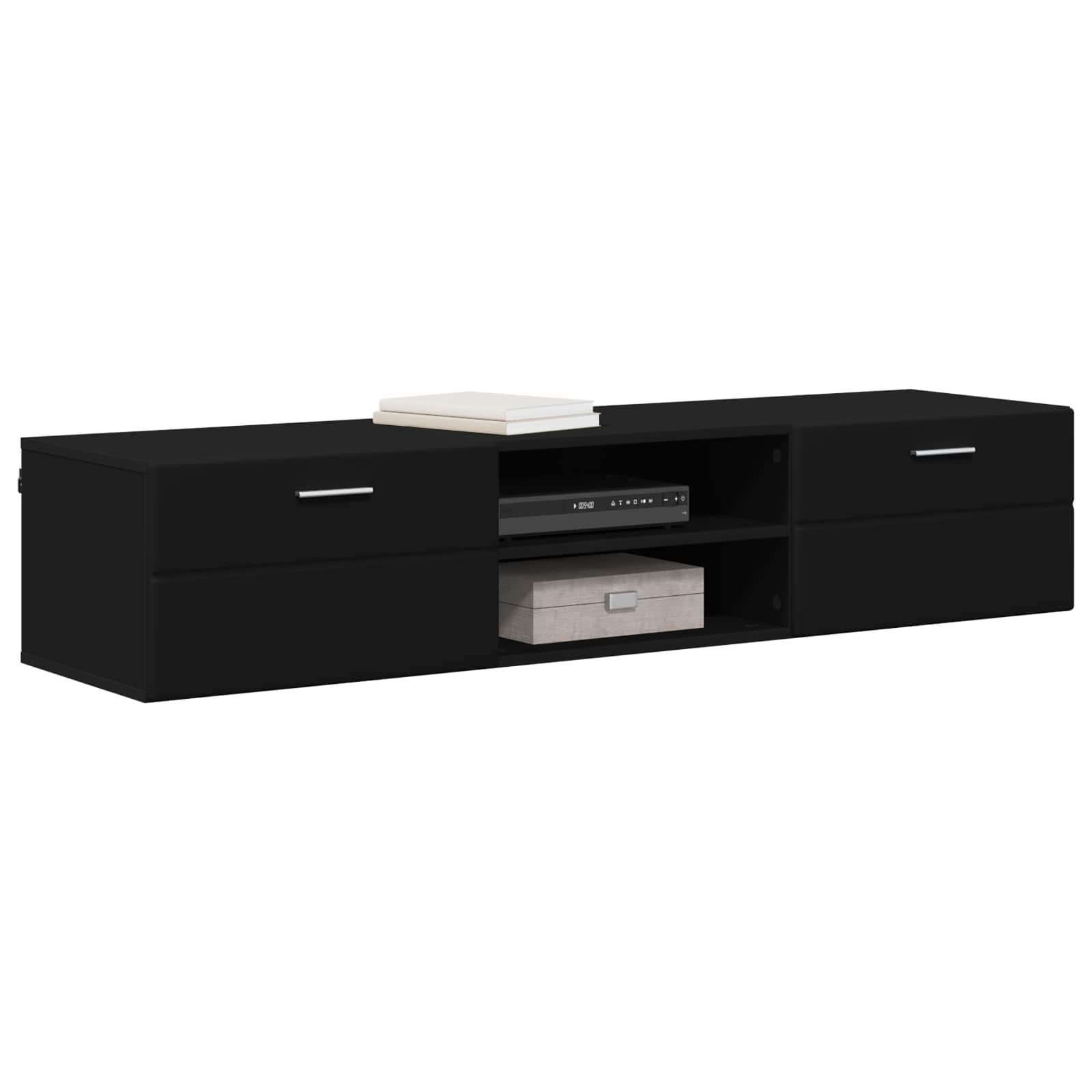 Drveni ormar s ladicama Crna 150 x 39 x 30 cm Konstruirano drvo