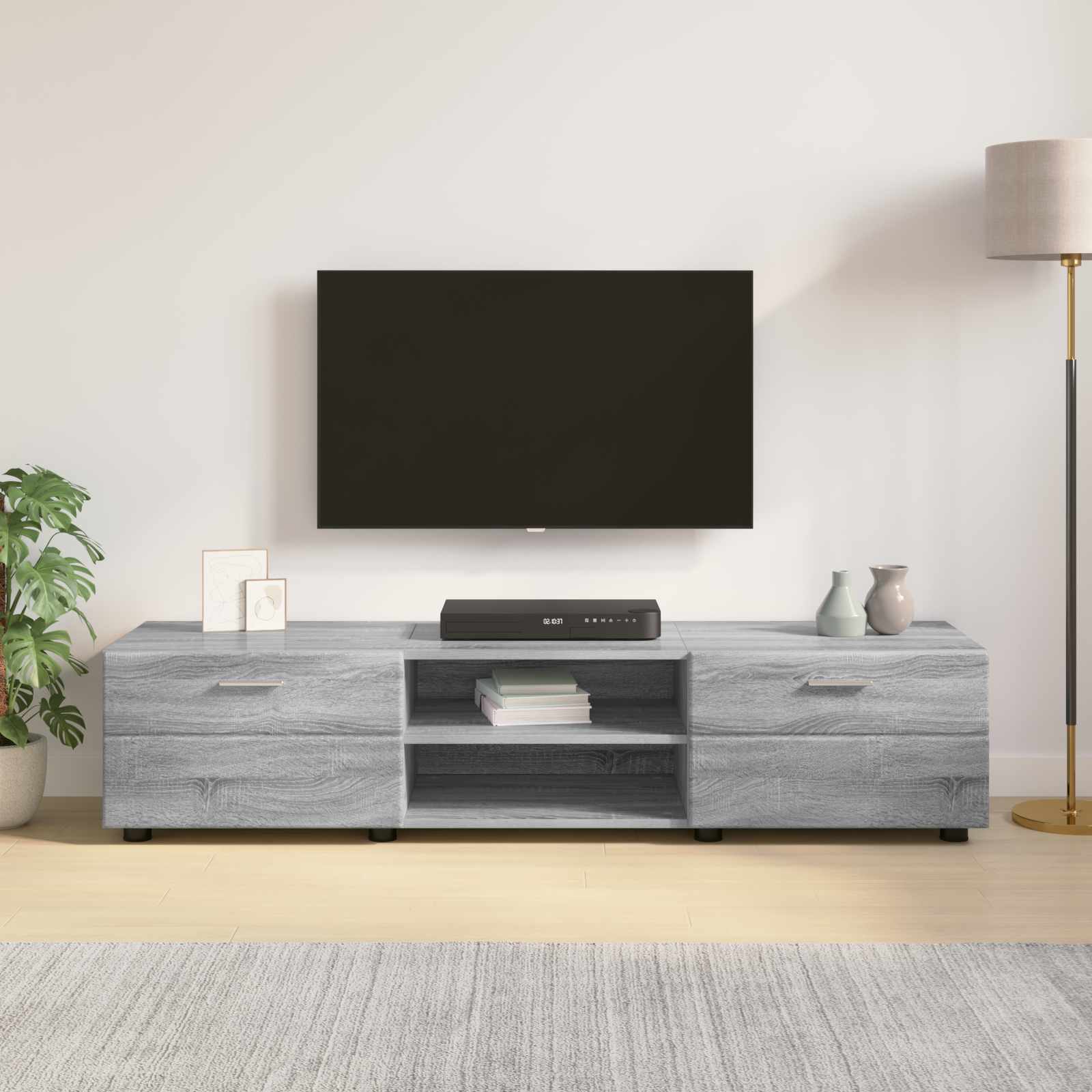 Drveni ormar Siva Sonoma 150 x 39 x 30 cm Konstruirano drvo