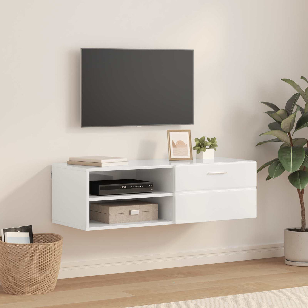 Highboard FLORIN 60 x 35 x 182 cm Konstruirano drvo