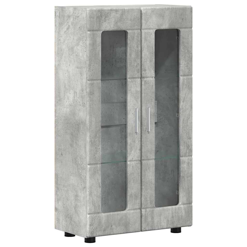 Kreveta s policom FLORIN Betonski sivi 55,5 x 29 x 100 cm