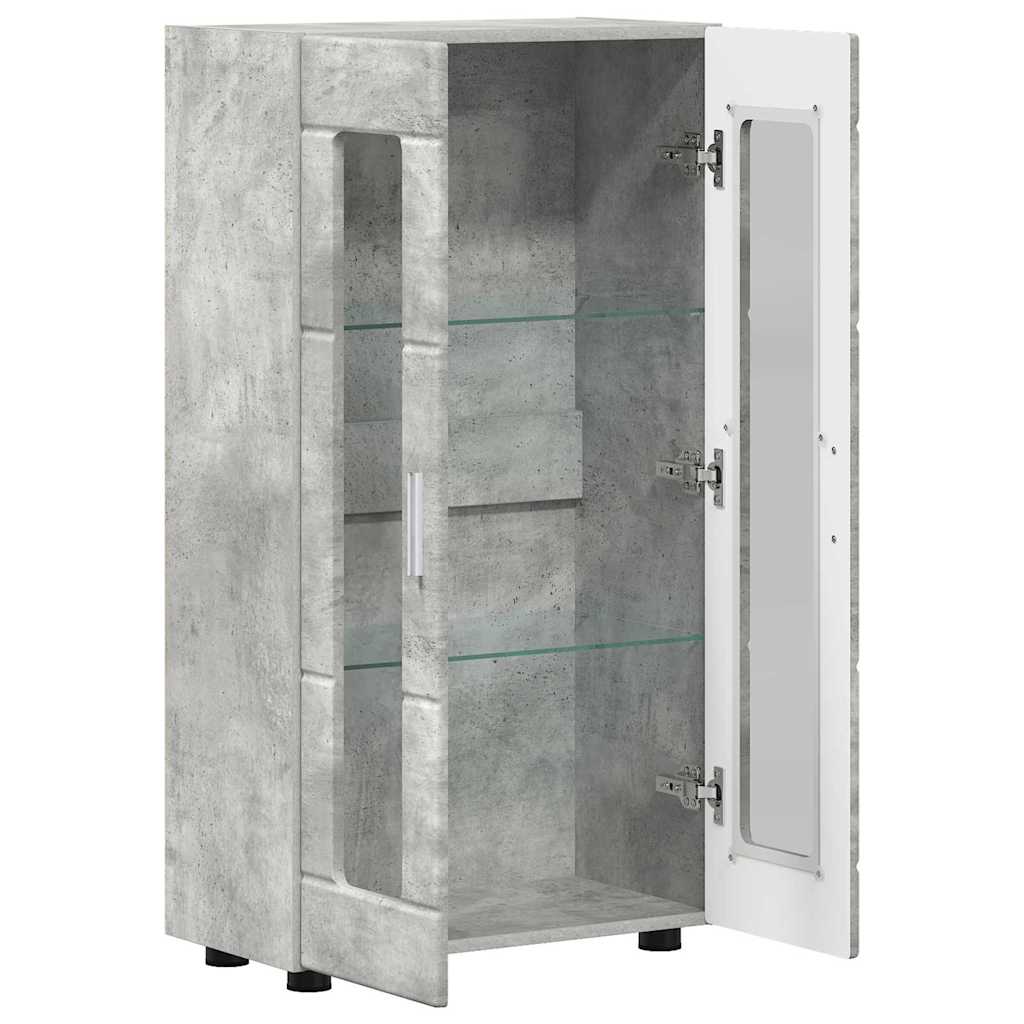 Kreveta s policom FLORIN Betonski sivi 55,5 x 29 x 100 cm