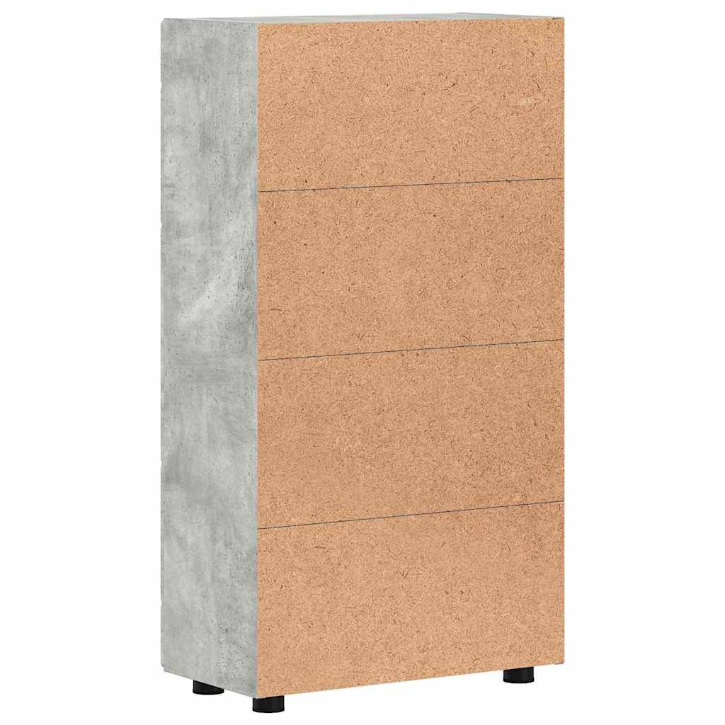 Kreveta s policom FLORIN Betonski sivi 55,5 x 29 x 100 cm